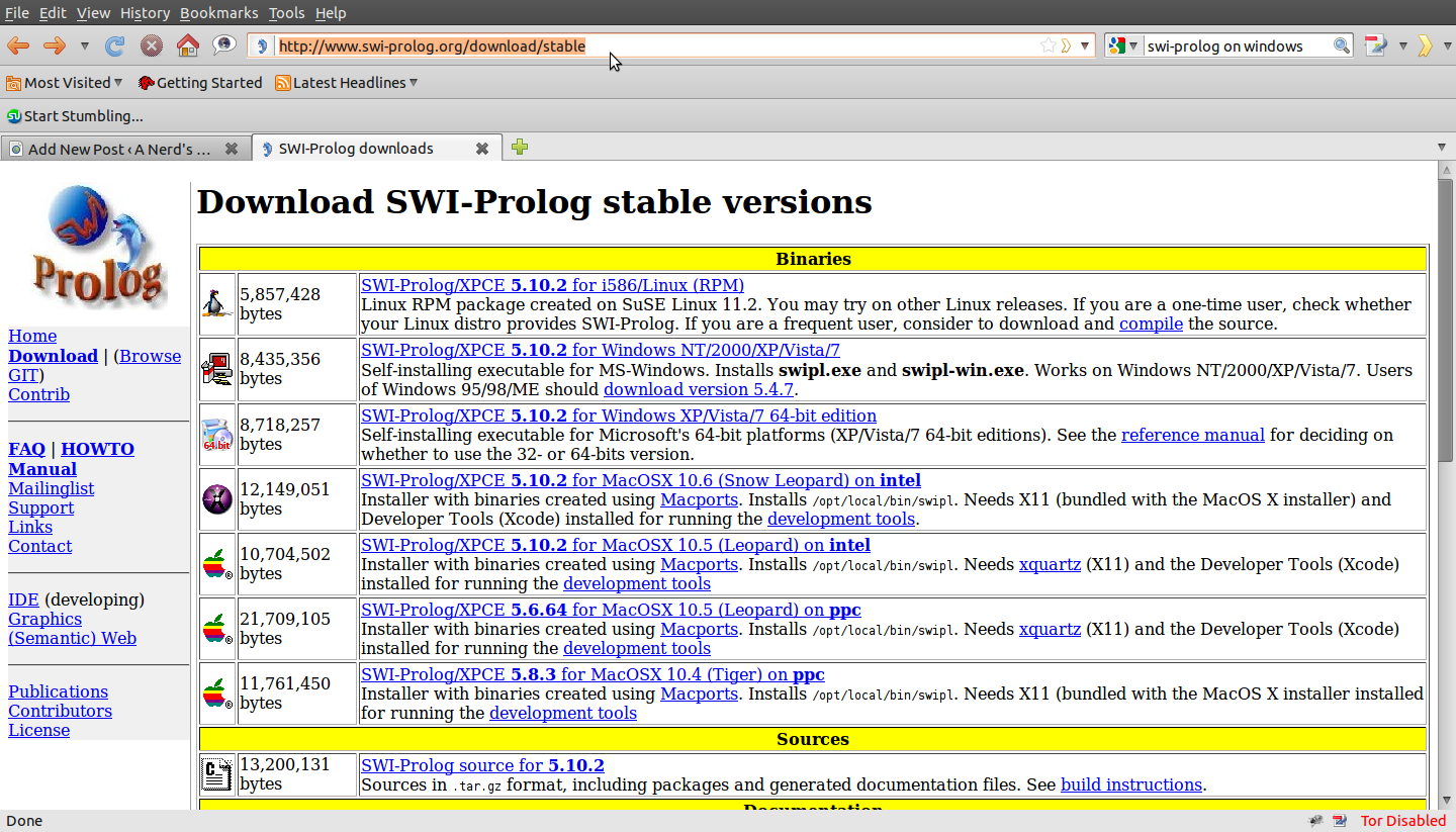 swi prolog editor download